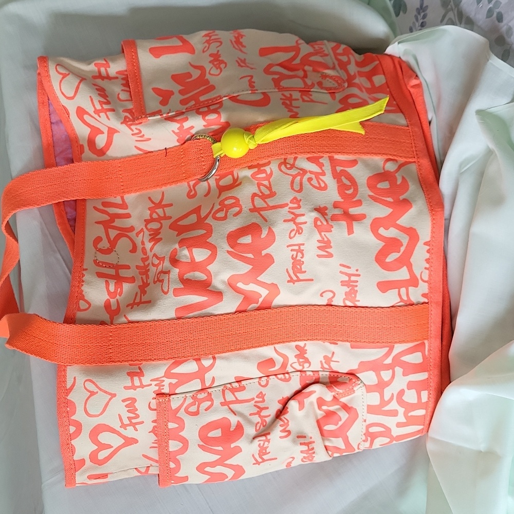 Brightly colored Canvas tote bag